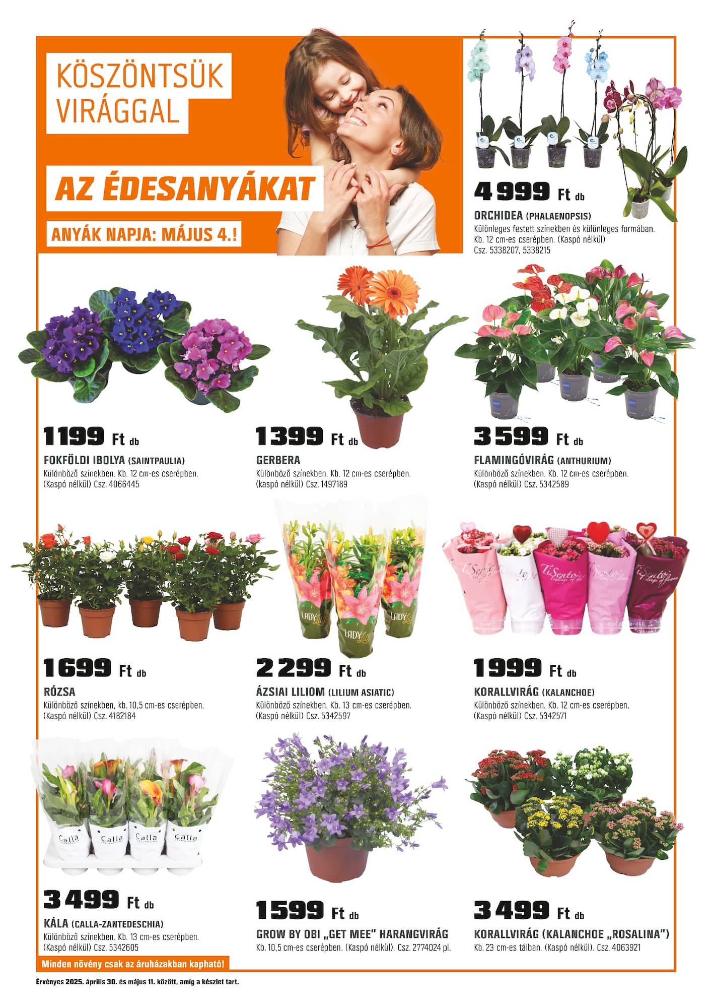 obi - OBI - Az édesanyákat akciós újság, érvényes 04.30. - 05.11.
