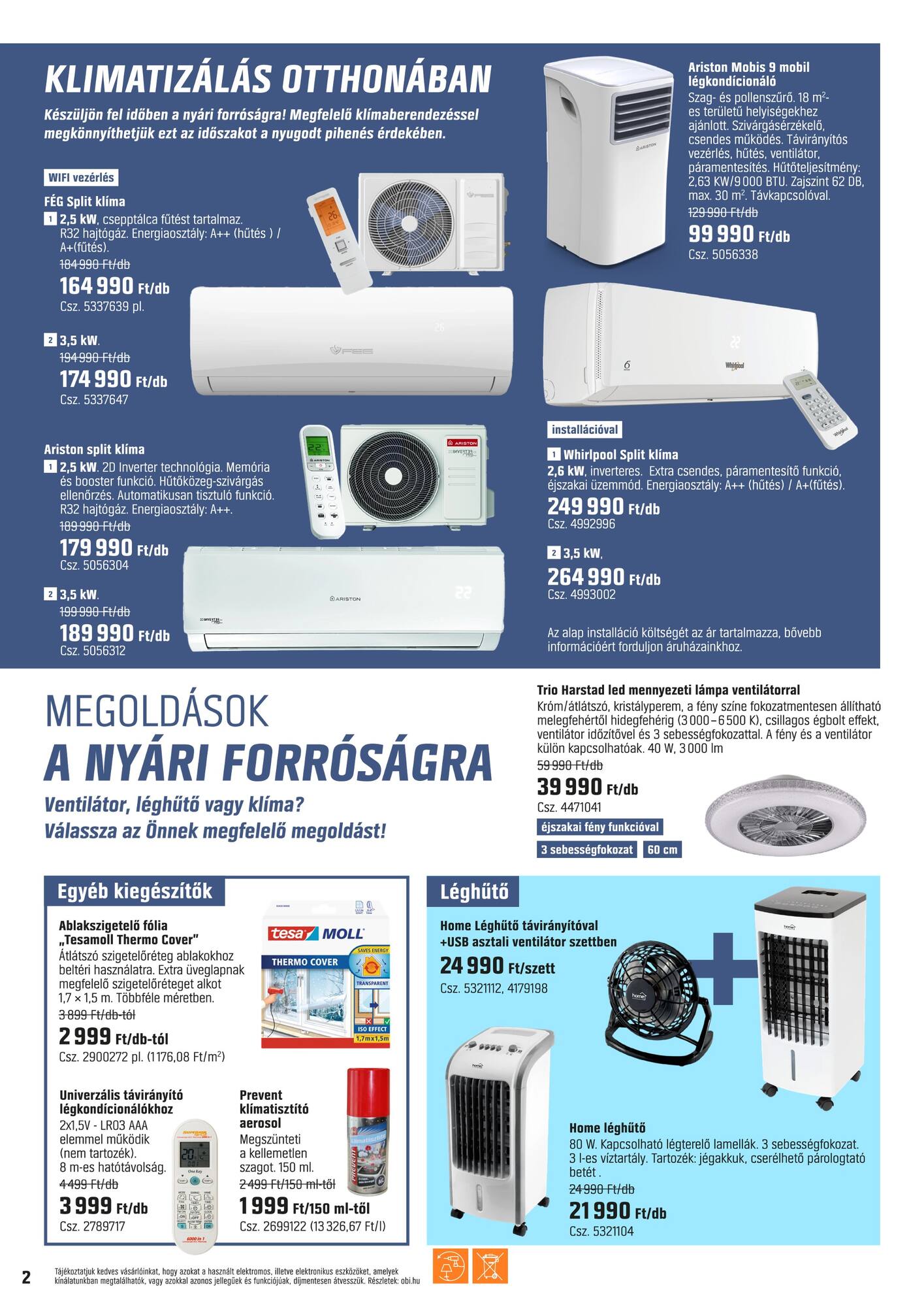 obi - OBI - Ötlettől a megoldásig a hűsölésre akciós újság, érvényes 06.03. - 06.30. - page: 2