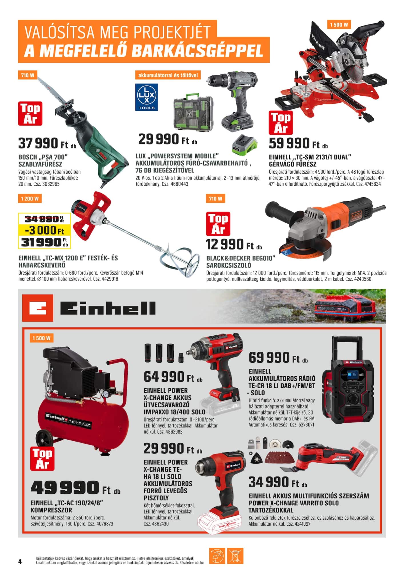 obi - OBI akciós újság, érvényes 10.01. - 11.03. - page: 4