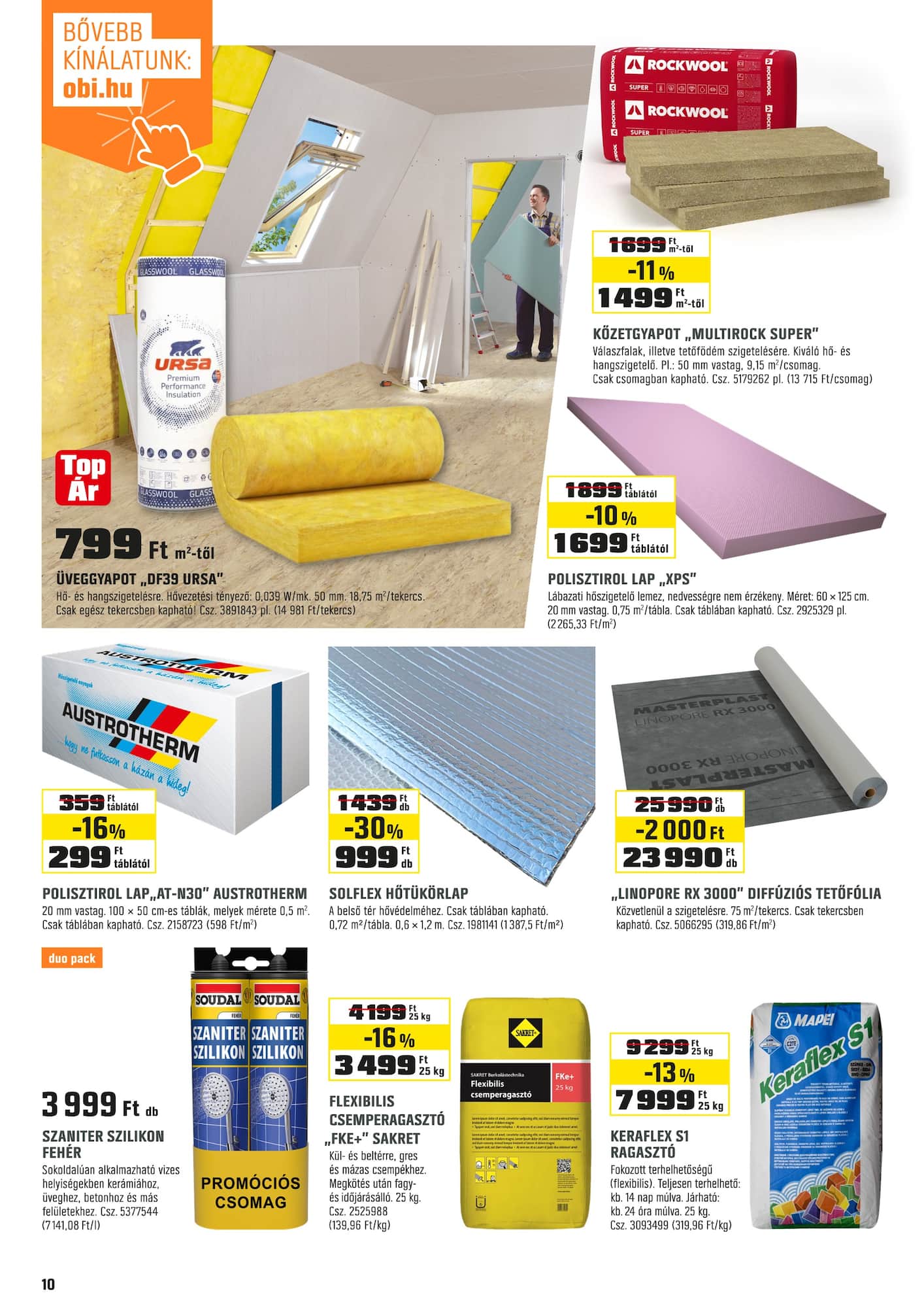 obi - OBI akciós újság, érvényes 10.01. - 11.03. - page: 10