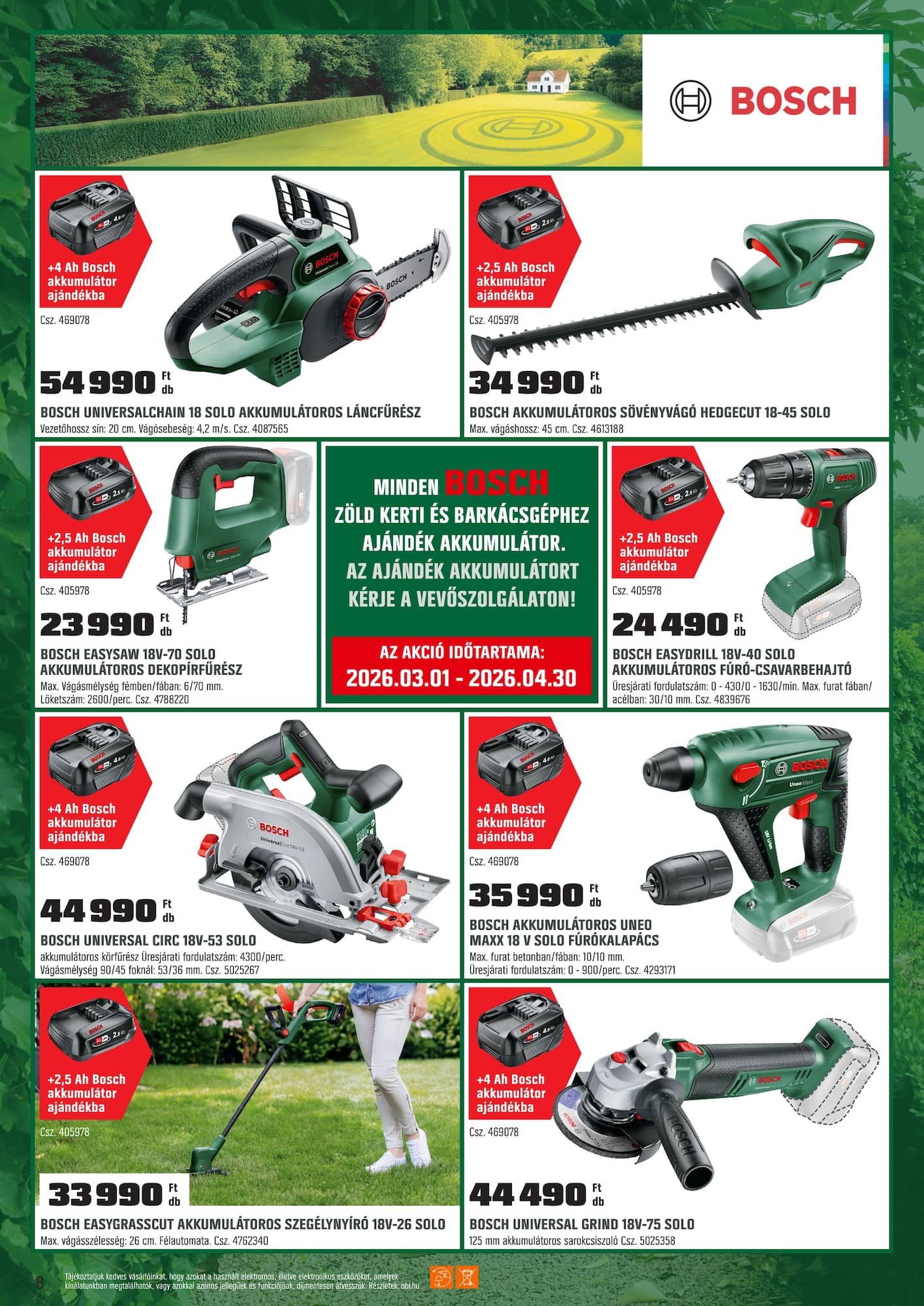 obi - OBI akciós újság, érvényes 2026.03.03. - 2026.03.29. - page: 8