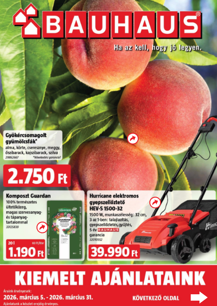 bauhaus - BAUHAUS akciós újság, érvényes 2026.03.05. - 2026.03.31.
