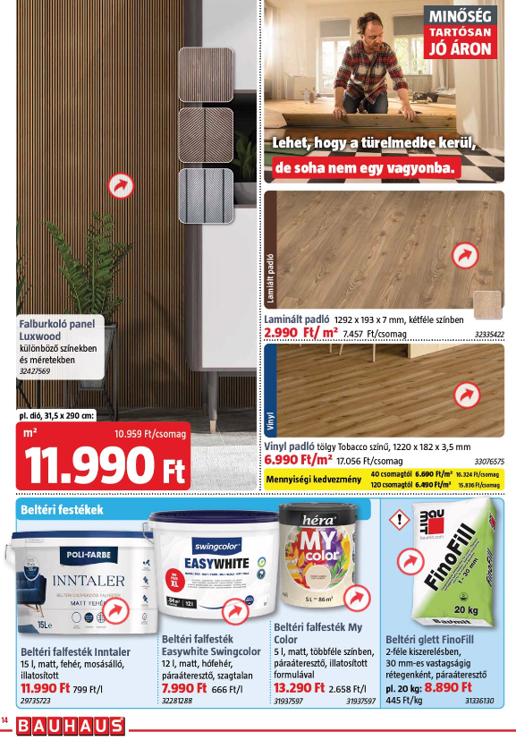 bauhaus - Aktuális BAUHAUS szórólap érvényes keddtől 2026.04.07.-től hétfőtől 2026.04.20.-ig - page: 14