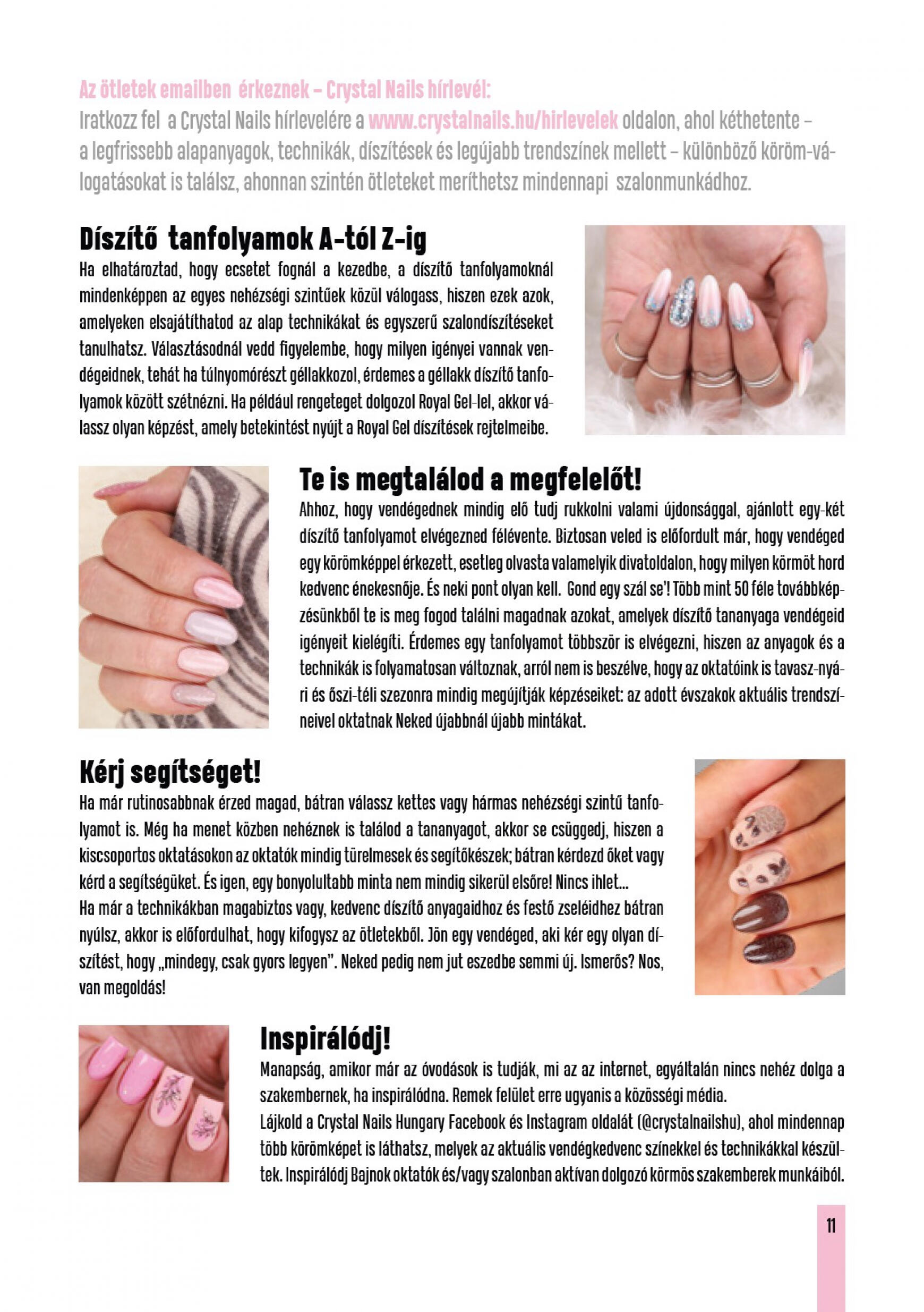 crystal-nails - Crystal Nails Oktatási kézikönyv 2023 nyár - page: 11 crystal-nails - Crystal Nails Oktatási kézikönyv 2023 nyár - page: 11