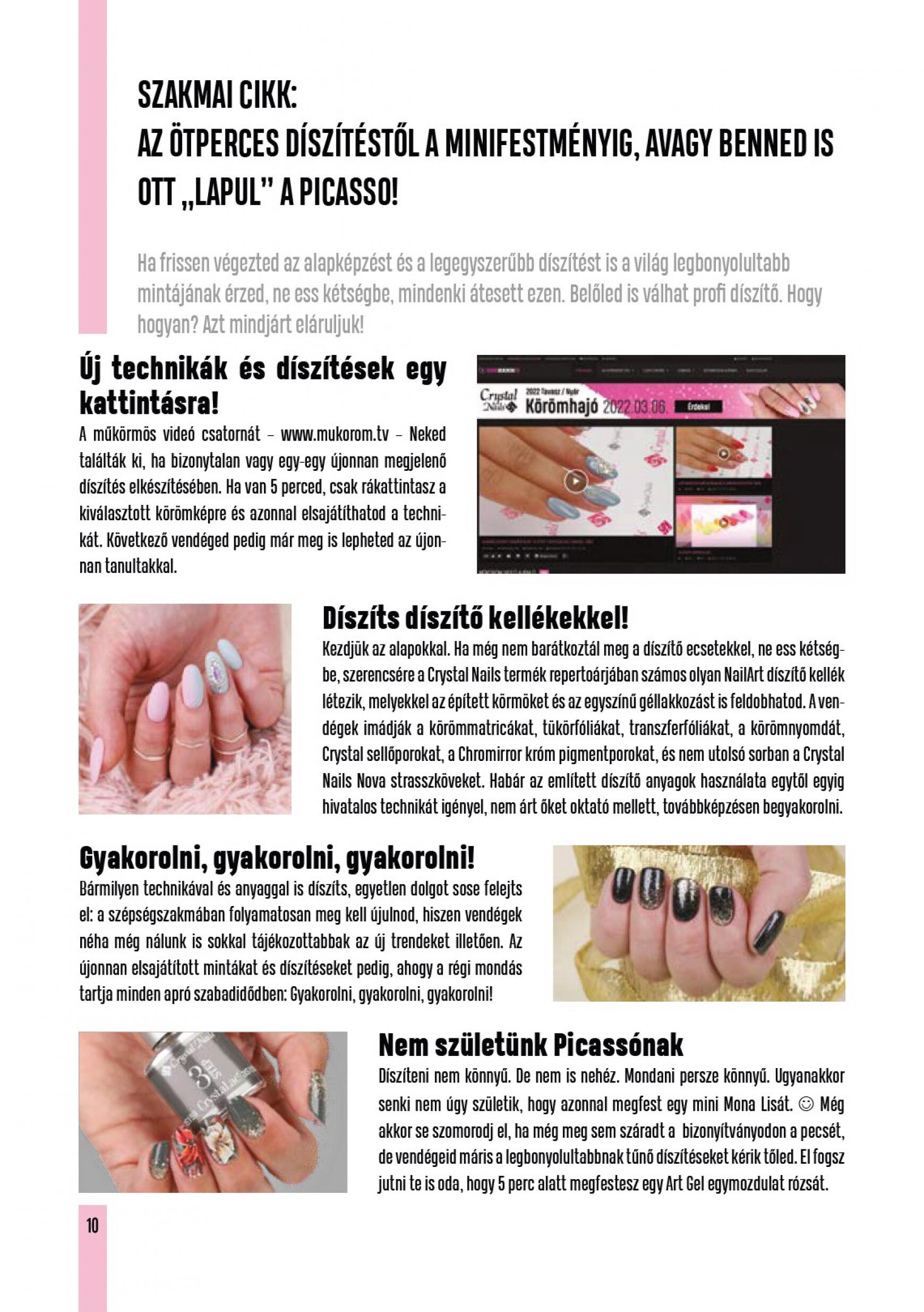 crystal-nails - Aktuális újság Crystal Nails - Tavasz/Nyár 05.01. - 08.31. - page: 10 crystal-nails - Aktuális újság Crystal Nails - Tavasz/Nyár 05.01. - 08.31. - page: 10