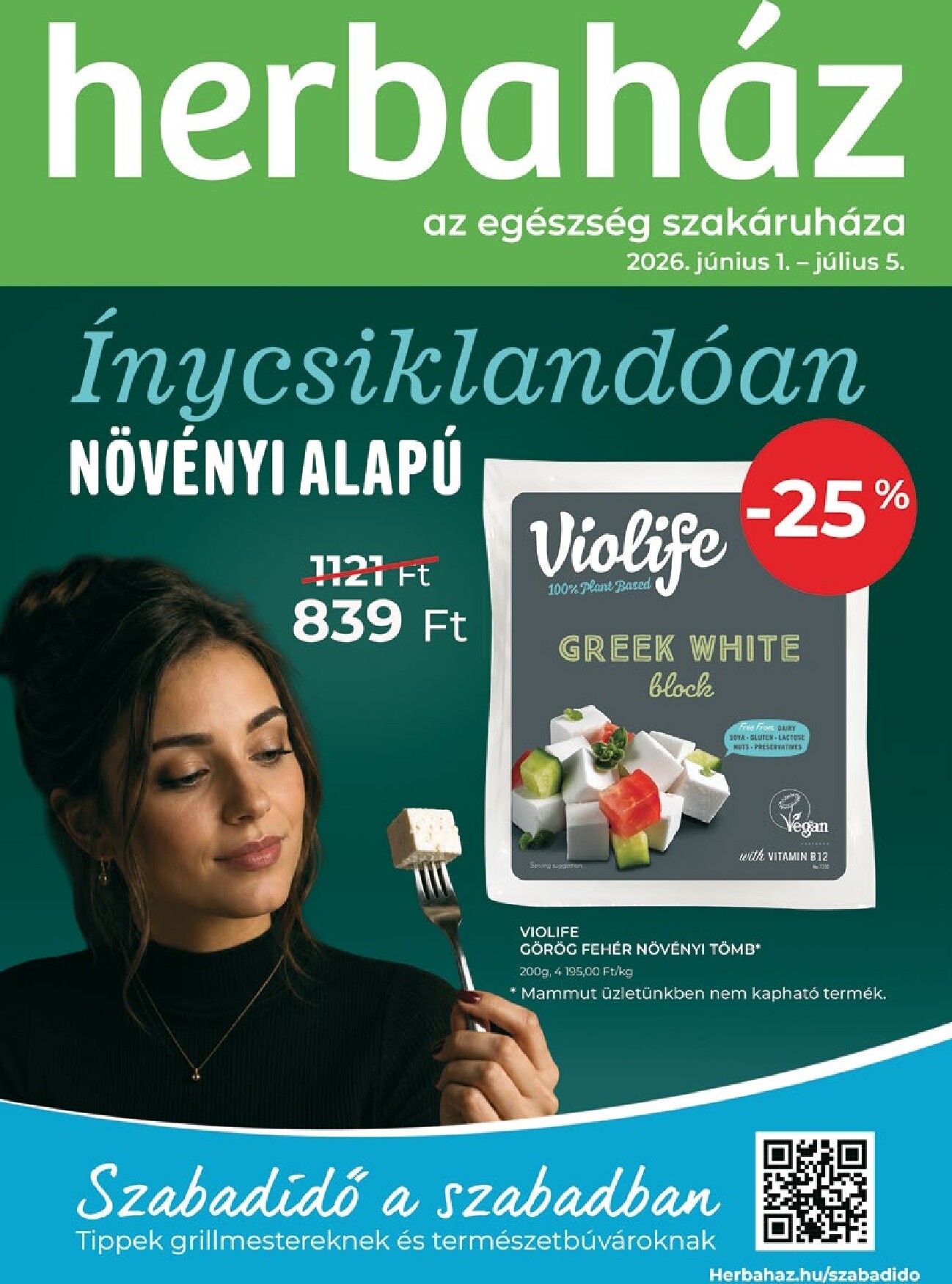 herbahaz - Aktuális Herbaház szórólap érvényes hétfőtől 2026.06.01.-től vasárnaptól 2026.07.05.-ig - page: 1