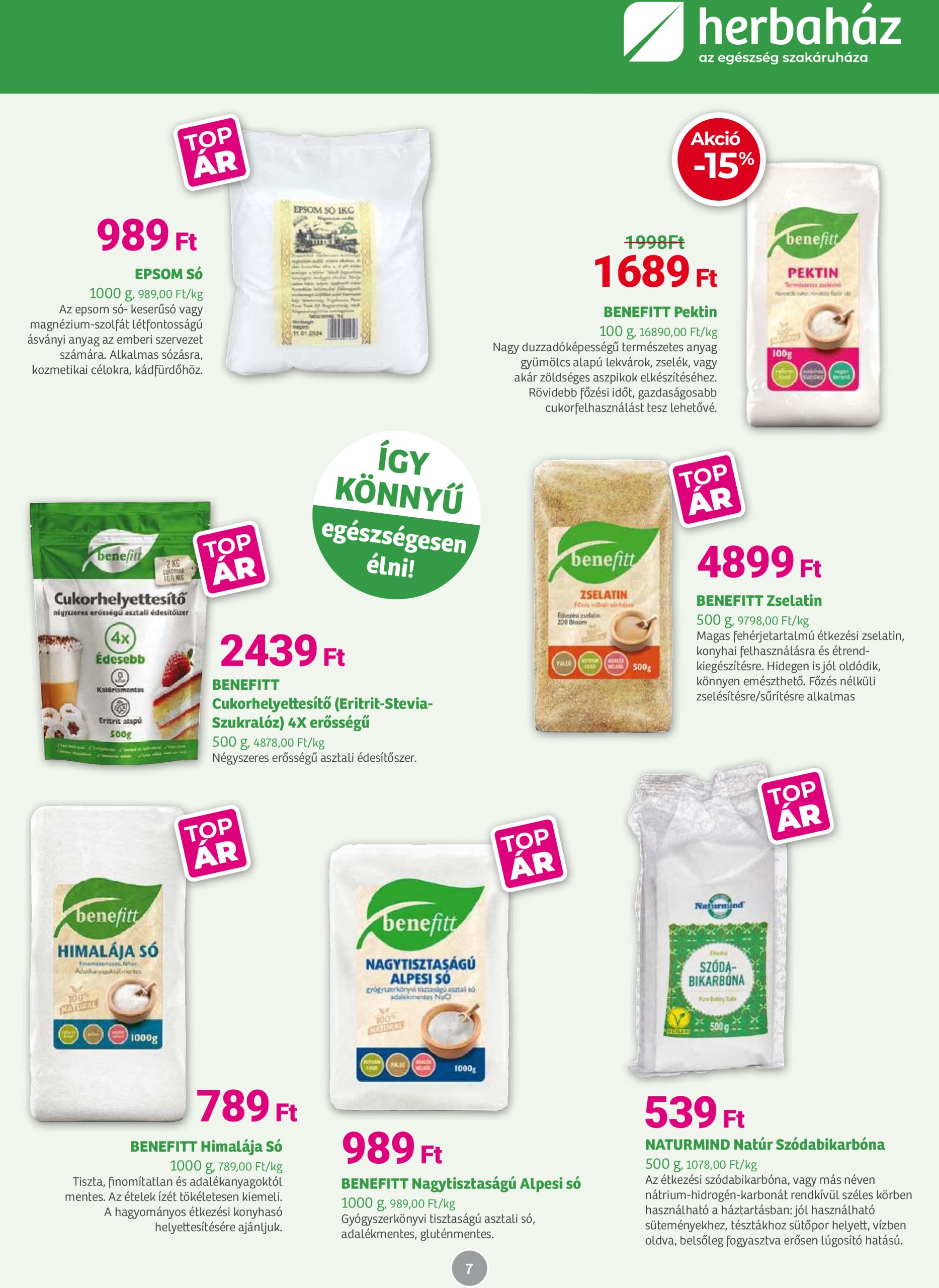 herbahaz - Herbaház akciós újság, érvényes 07.07. - 08.03. - page: 7
