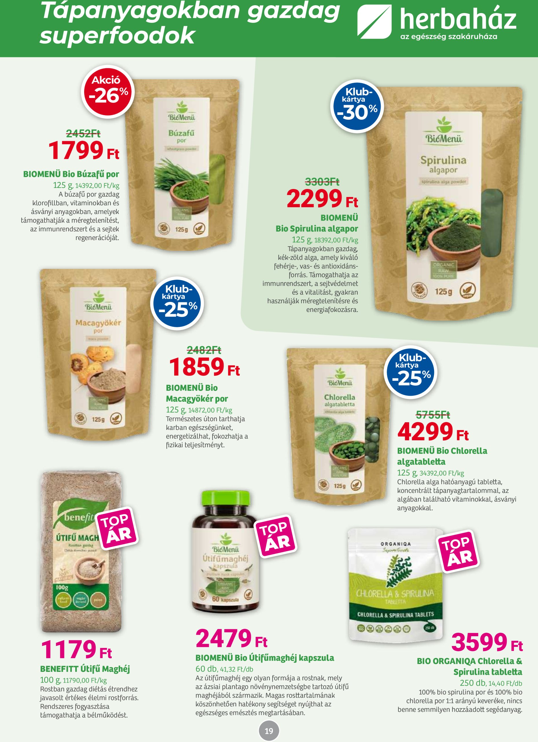 herbahaz - Herbaház akciós újság, érvényes 07.07. - 08.03. - page: 19