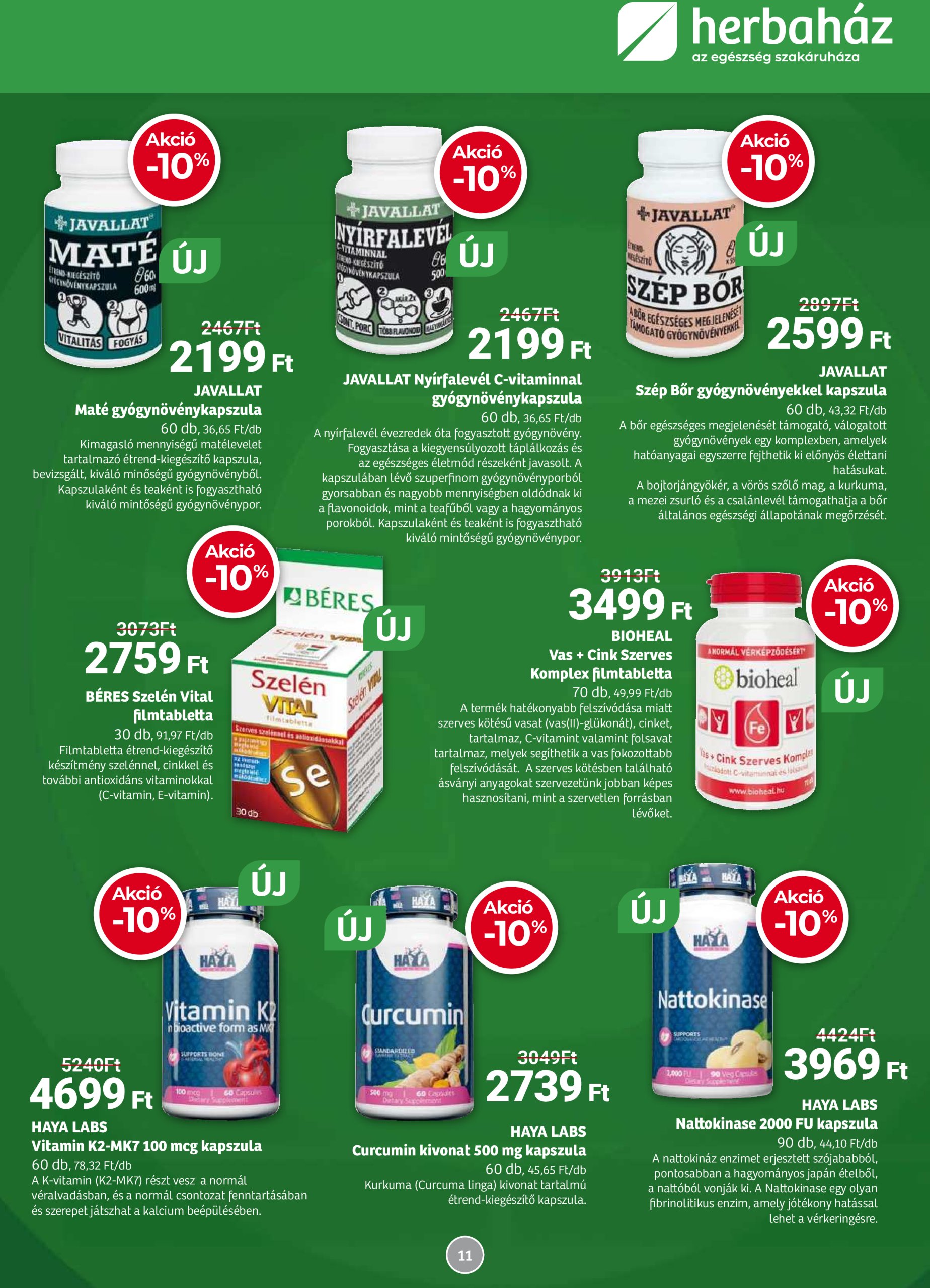 herbahaz - Herbaház akciós újság, érvényes 07.07. - 08.03. - page: 11