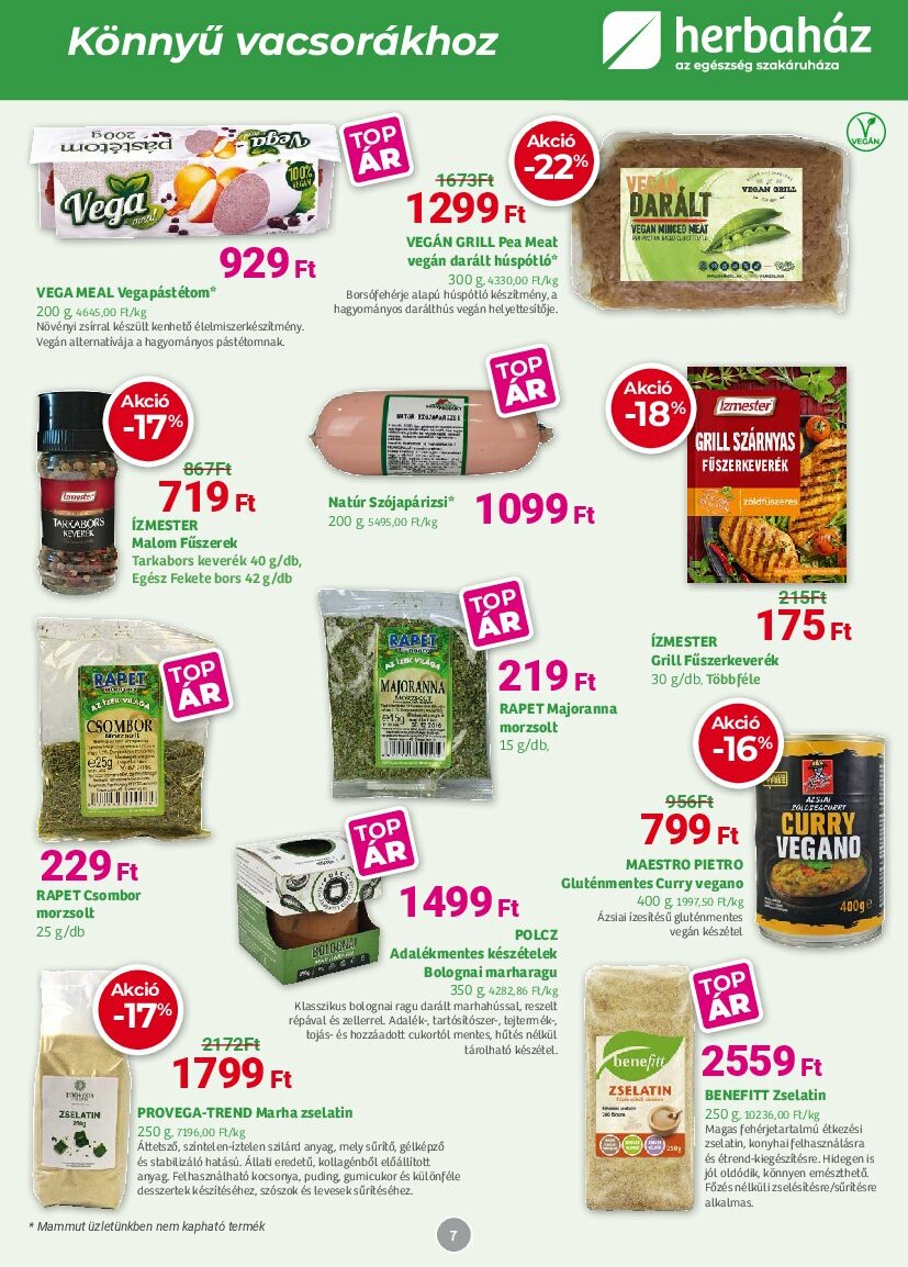 herbahaz - Herbaház akciós újság, érvényes 08.04. - 08.31. - page: 7