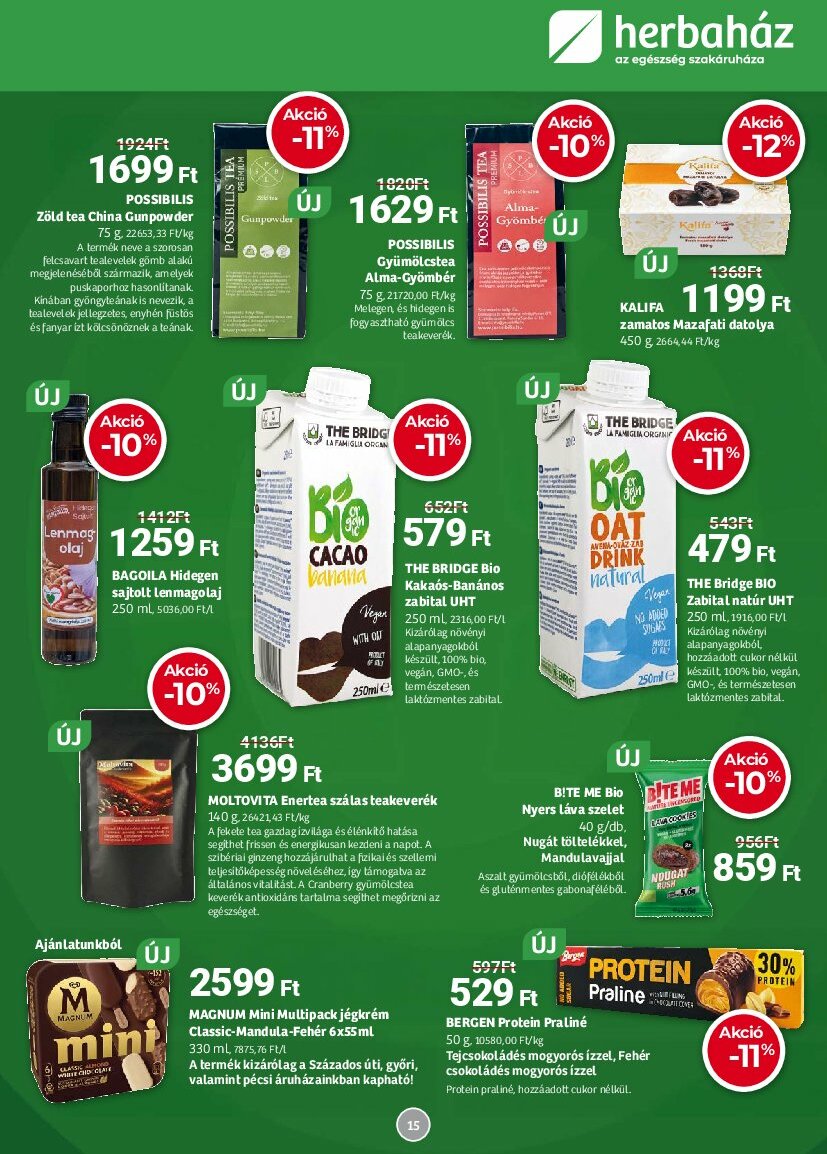 herbahaz - Herbaház akciós újság, érvényes 08.04. - 08.31. - page: 15