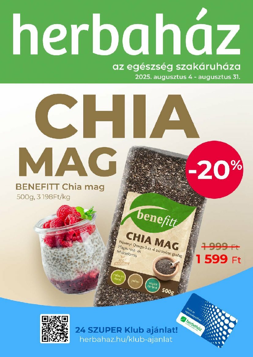 herbahaz - Herbaház akciós újság, érvényes 08.04. - 08.31.