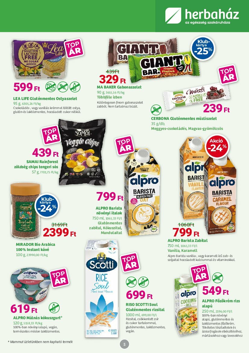 herbahaz - Herbaház akciós újság, érvényes 08.04. - 08.31. - page: 5