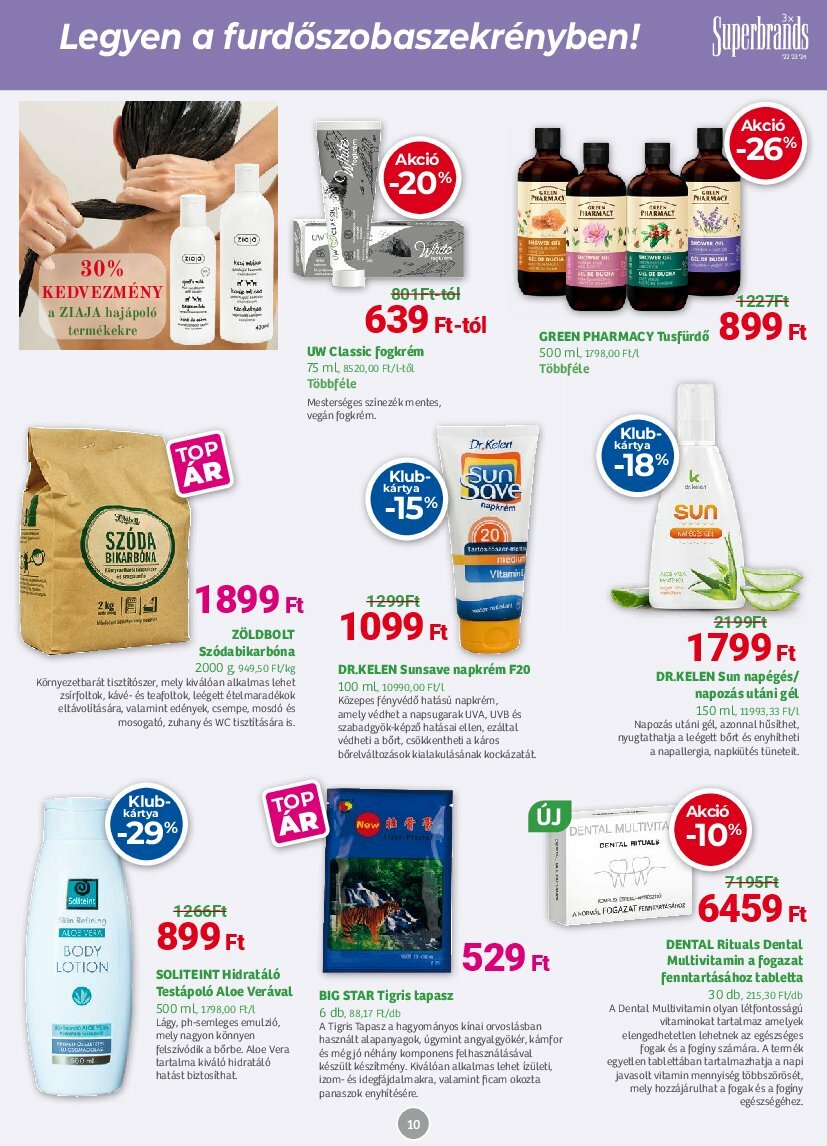 herbahaz - Herbaház akciós újság, érvényes 08.04. - 08.31. - page: 10