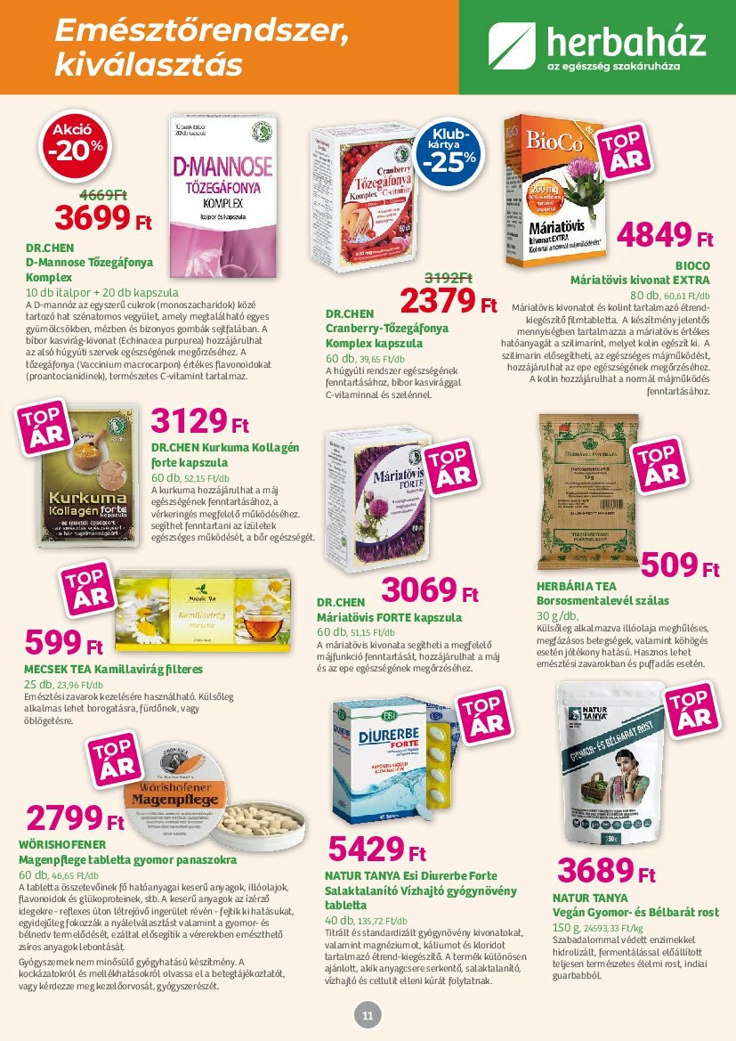 herbahaz - Herbaház akciós újság, érvényes 08.04. - 08.31. - page: 11