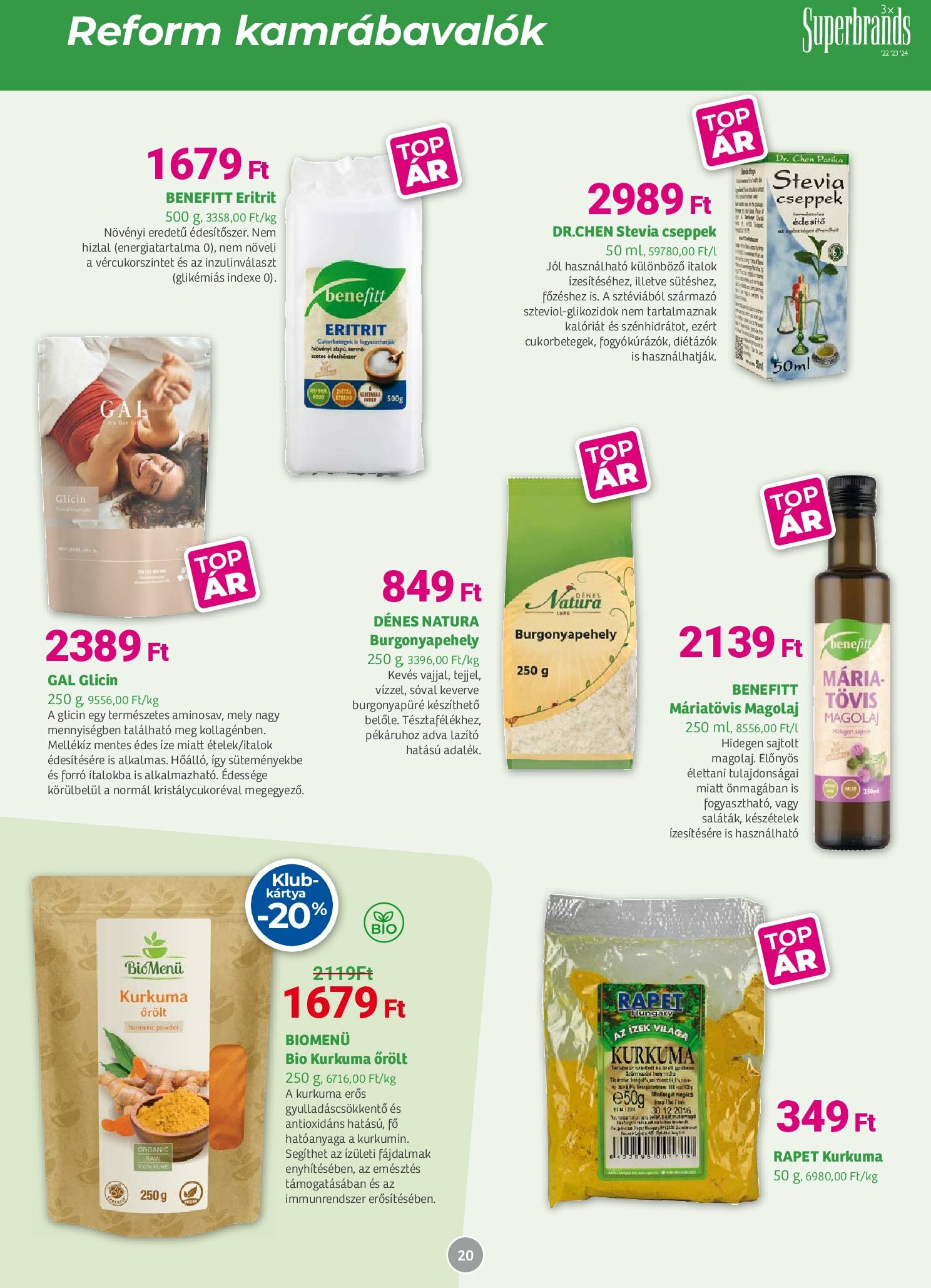 herbahaz - Herbaház akciós újság, érvényes 09.01. - 10.05. - page: 20