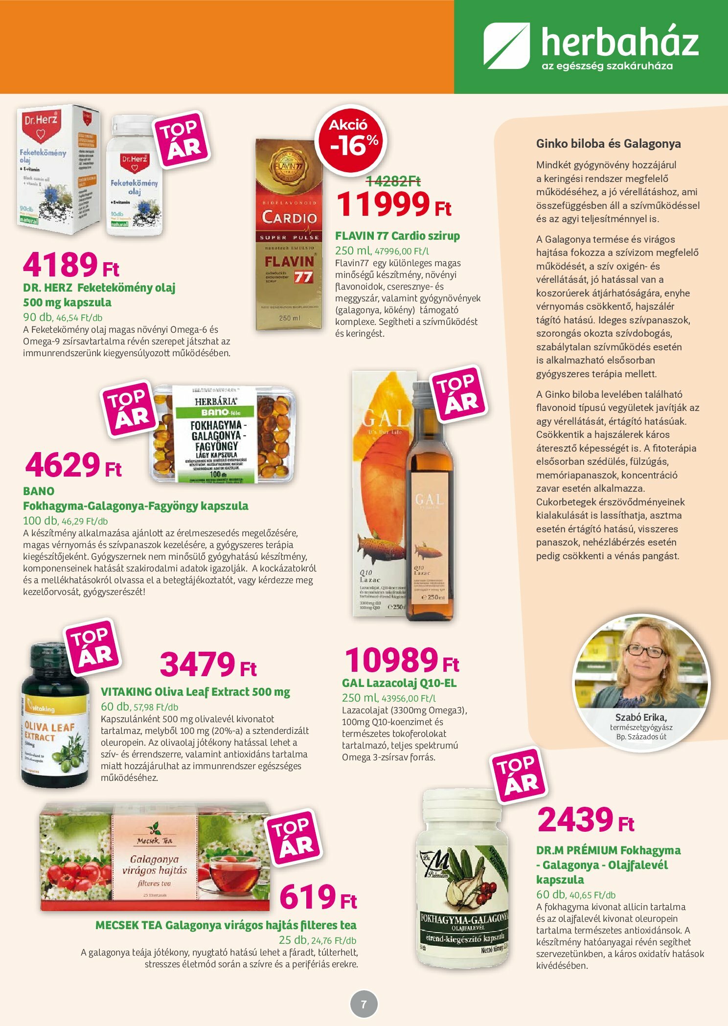 herbahaz - Herbaház akciós újság, érvényes 09.01. - 10.05. - page: 7