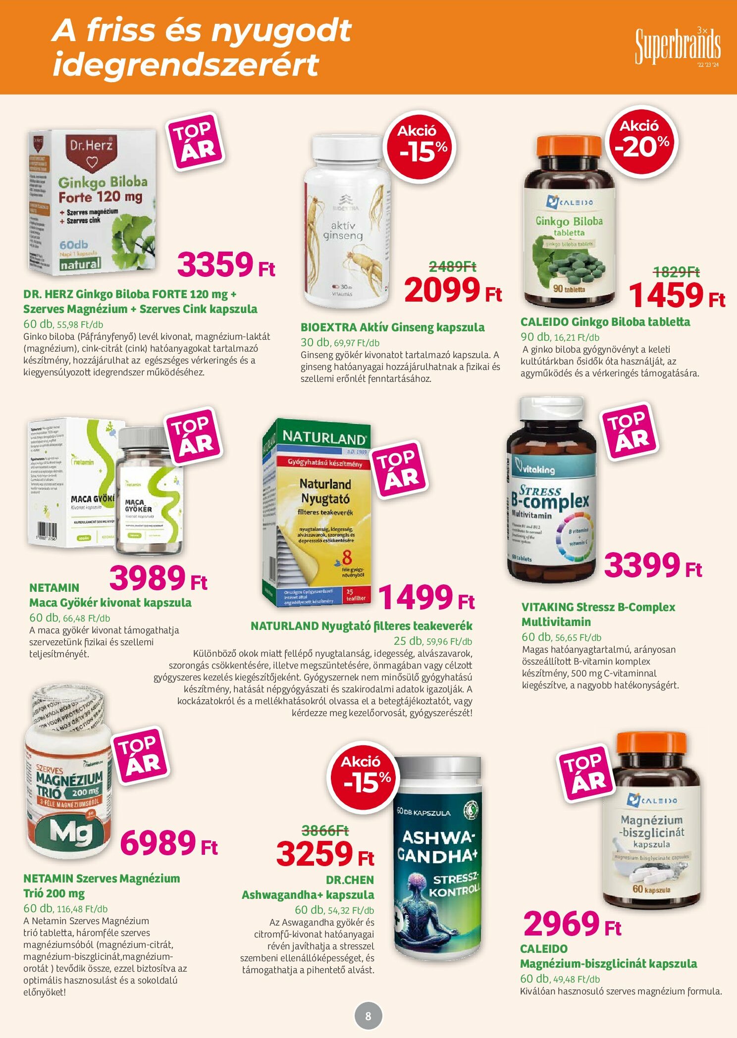 herbahaz - Herbaház akciós újság, érvényes 09.01. - 10.05. - page: 8