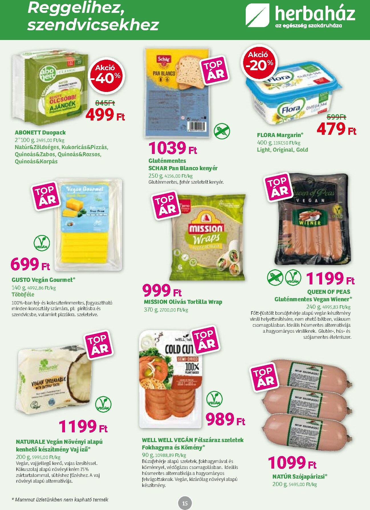 herbahaz - Herbaház akciós újság, érvényes 10.06. - 11.02. - page: 15