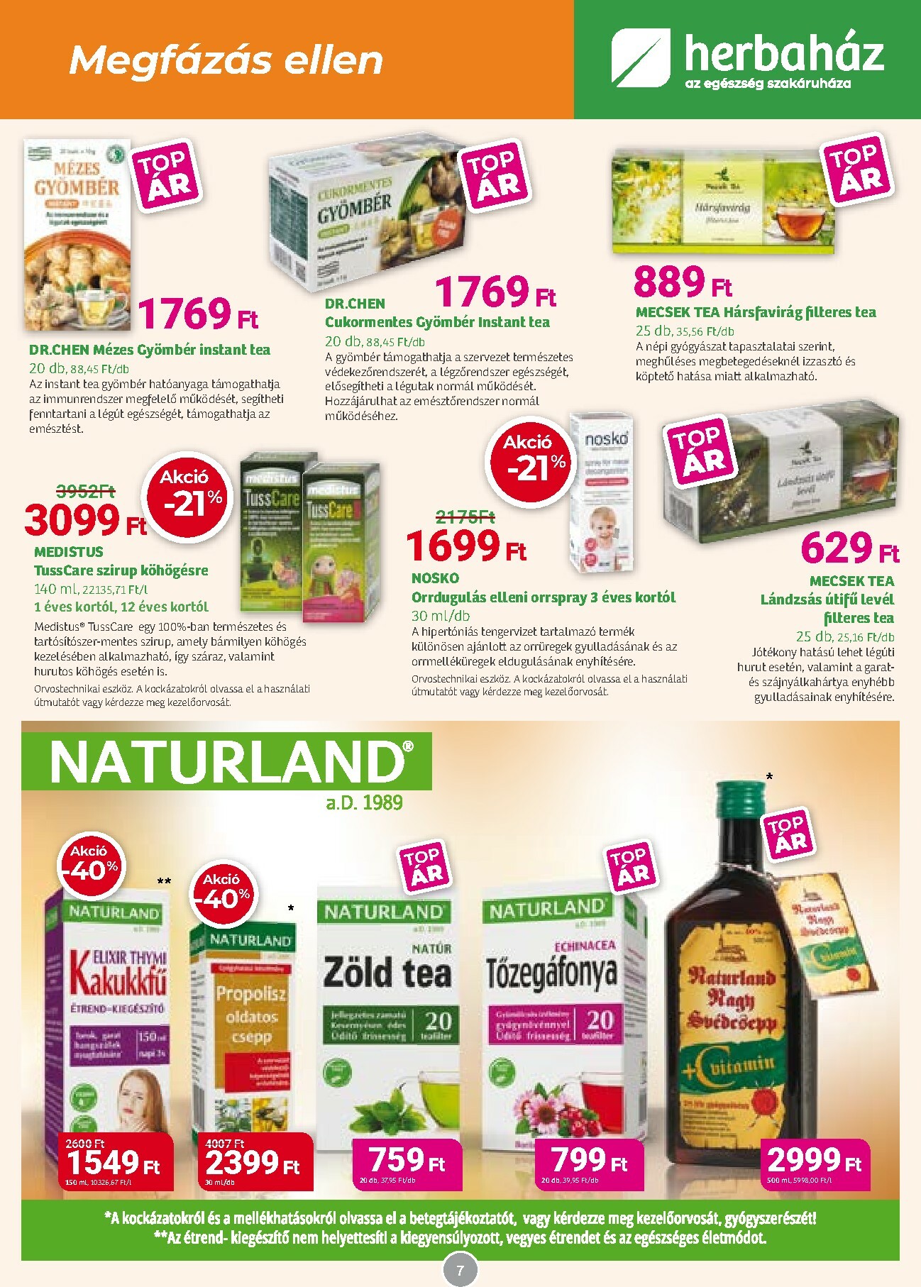 herbahaz - Herbaház akciós újság, érvényes 10.06. - 11.02. - page: 7