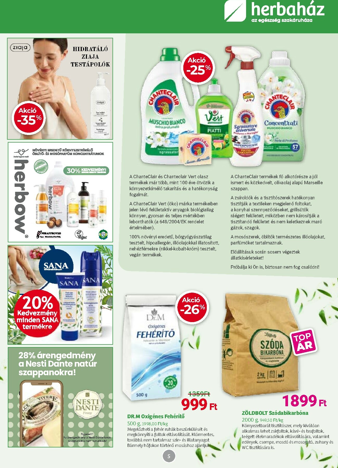 herbahaz - Herbaház akciós újság, érvényes 10.06. - 11.02. - page: 5