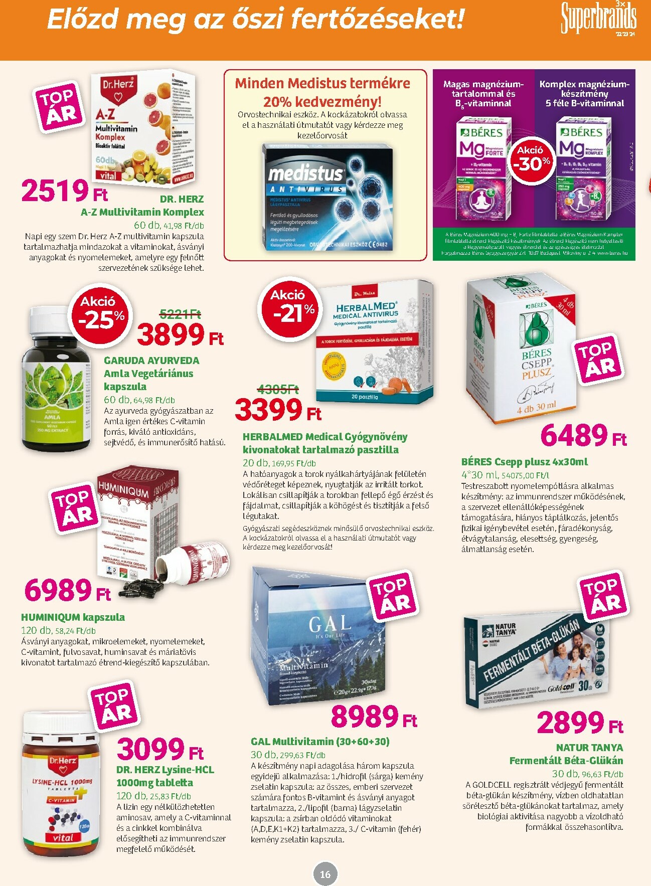 herbahaz - Herbaház akciós újság, érvényes 11.03. - 11.30. - page: 16