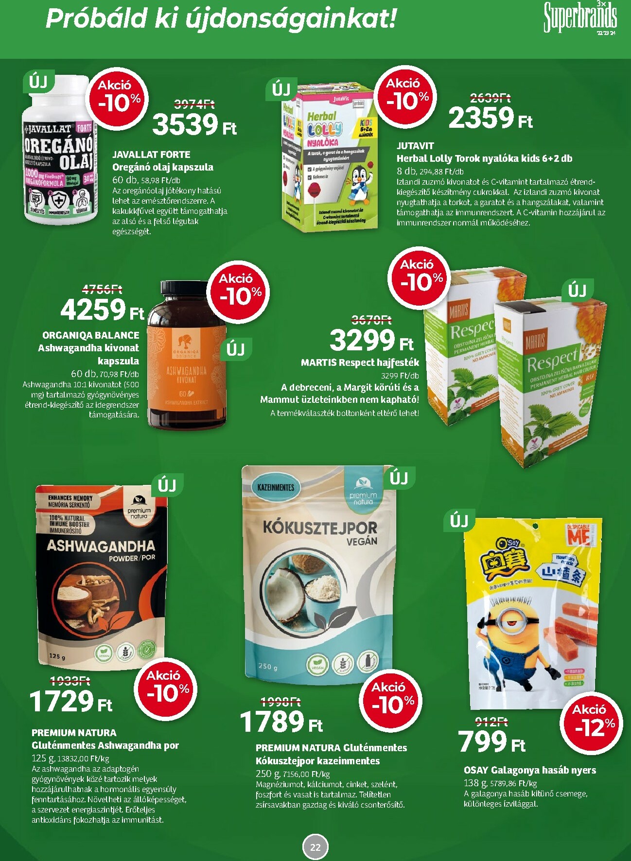 herbahaz - Herbaház akciós újság, érvényes 11.03. - 11.30. - page: 22