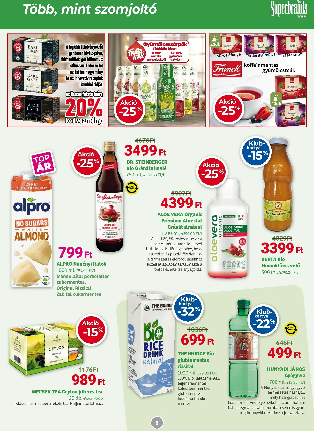 herbahaz - Herbaház akciós újság, érvényes 11.03. - 11.30. - page: 8