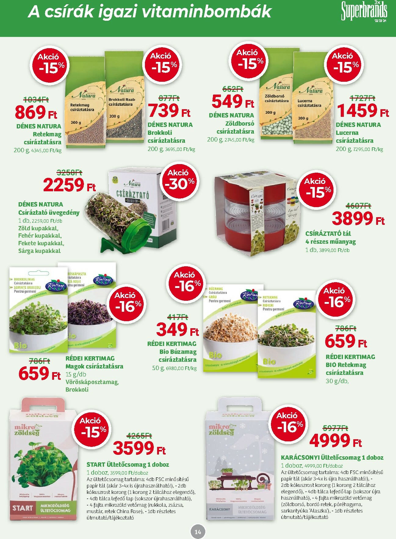 herbahaz - Herbaház akciós újság, érvényes 11.03. - 11.30. - page: 14