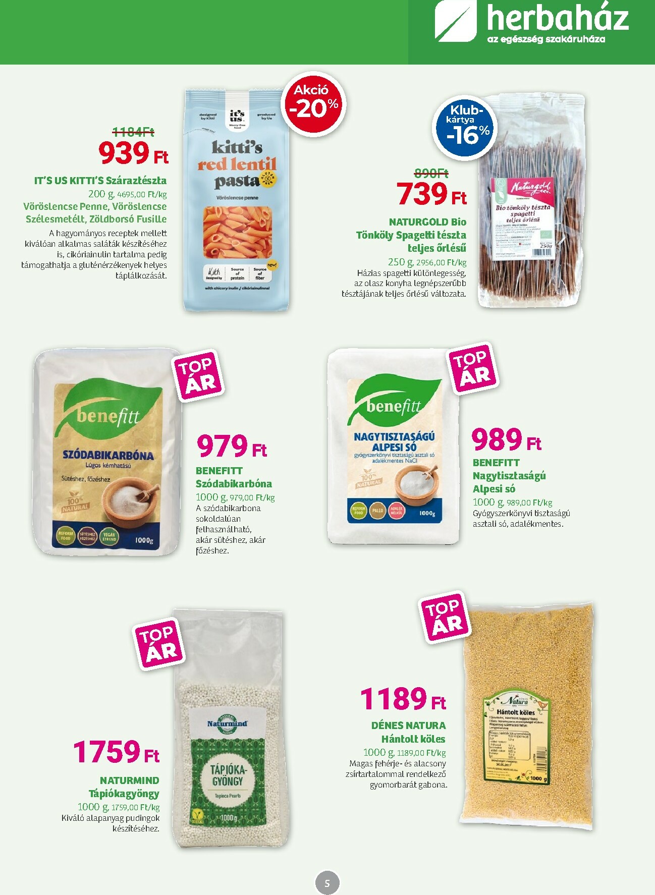 herbahaz - Herbaház akciós újság, érvényes 11.03. - 11.30. - page: 5