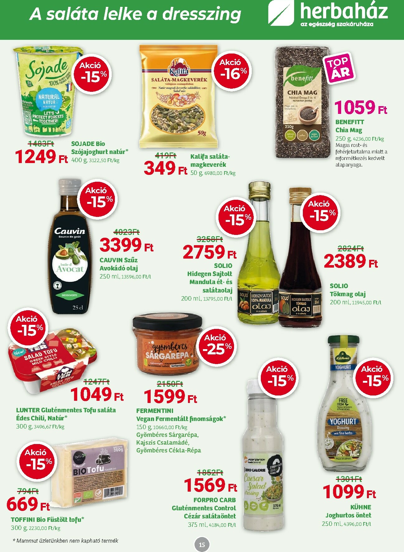herbahaz - Herbaház akciós újság, érvényes 11.03. - 11.30. - page: 15