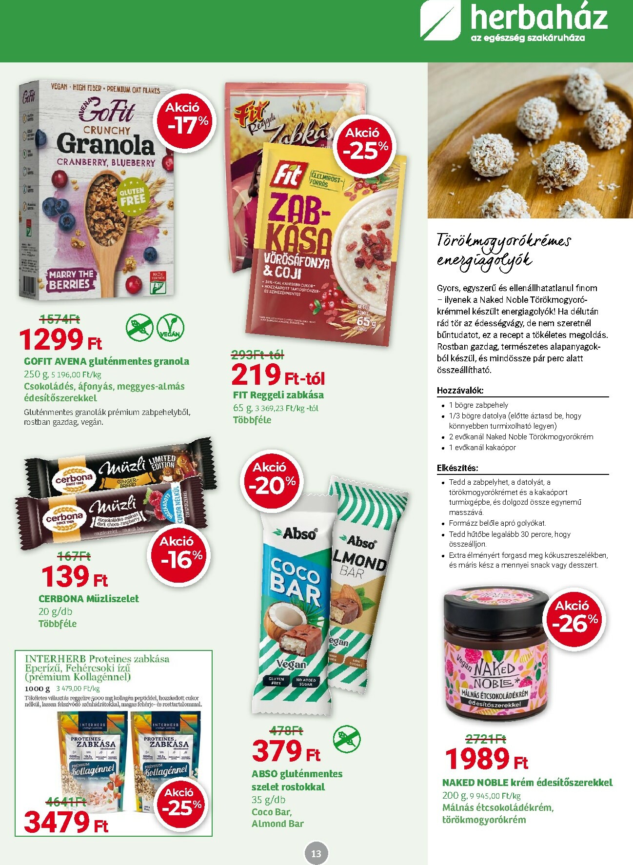 herbahaz - Herbaház akciós újság, érvényes 12.01. - 01.04. - page: 13