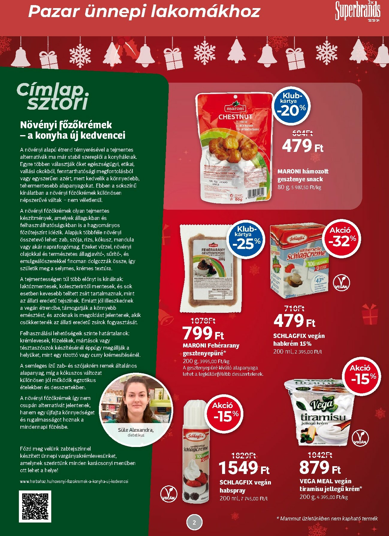 herbahaz - Herbaház akciós újság, érvényes 12.01. - 01.04. - page: 2