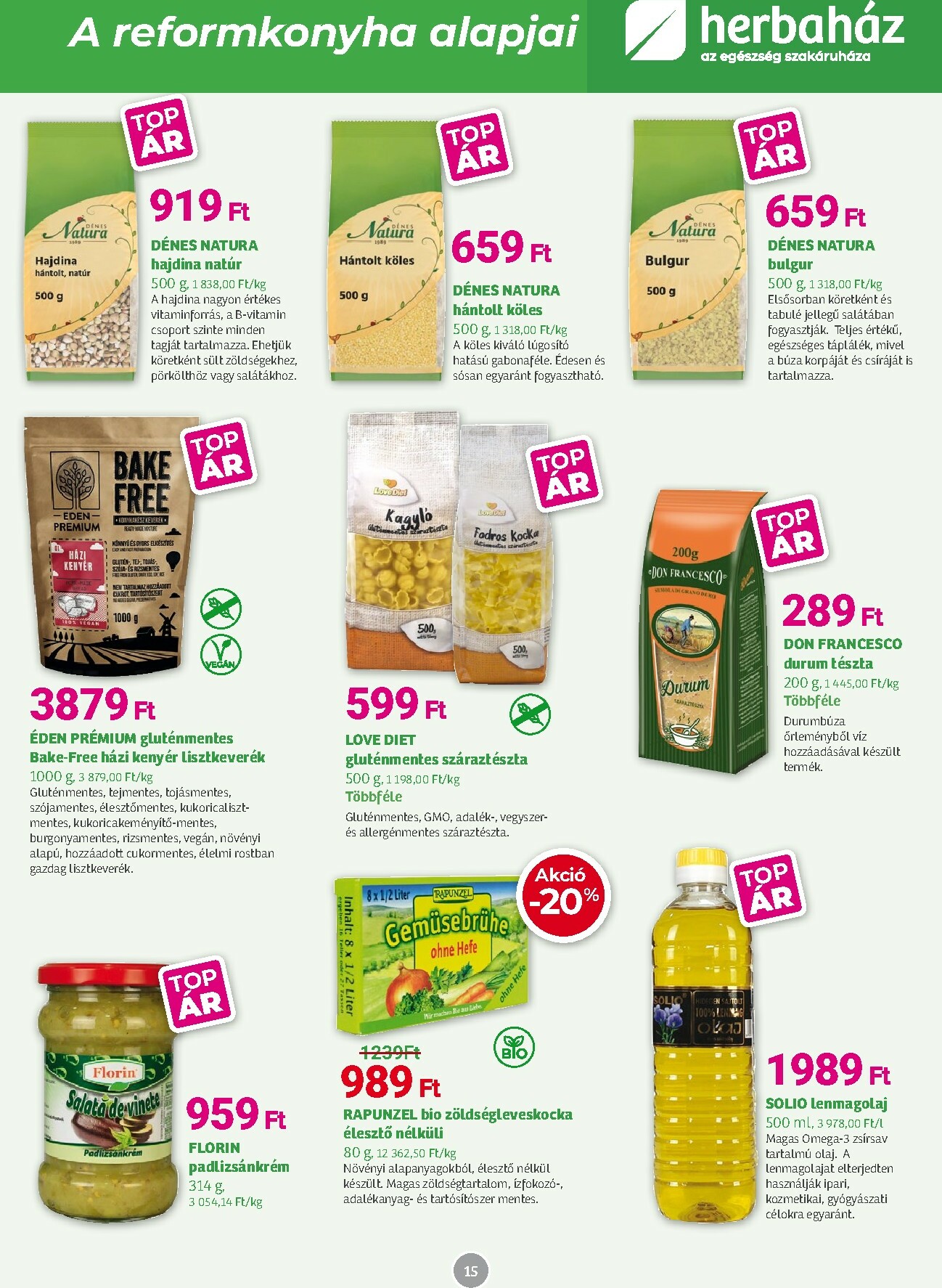 herbahaz - Herbaház akciós újság, érvényes 12.01. - 01.04. - page: 15