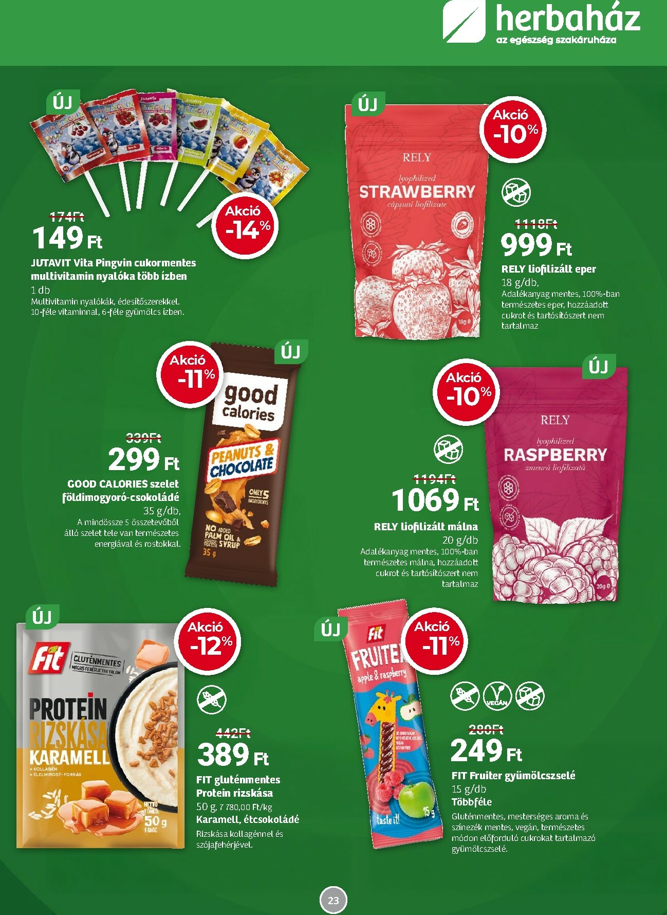 herbahaz - Herbaház akciós újság, érvényes 12.01. - 01.04. - page: 23