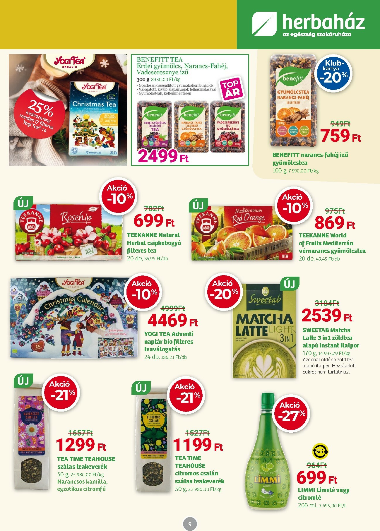 herbahaz - Herbaház akciós újság, érvényes 12.01. - 01.04. - page: 9