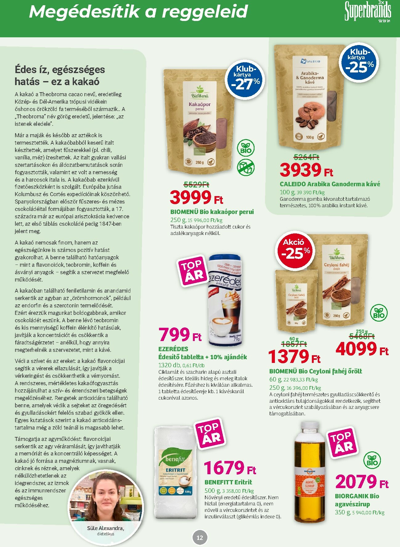 herbahaz - Herbaház akciós újság, érvényes 12.01. - 01.04. - page: 12