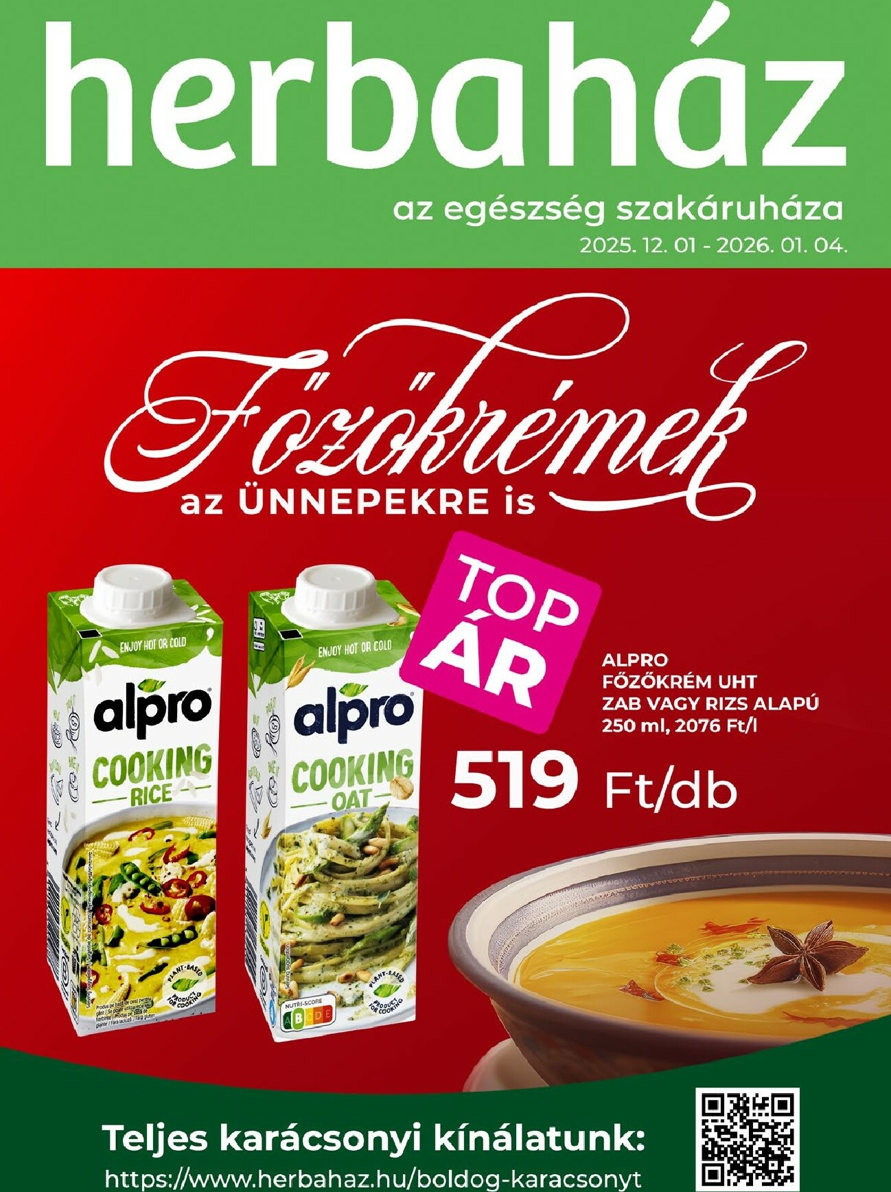 herbahaz - Herbaház akciós újság, érvényes 12.01. - 01.04.