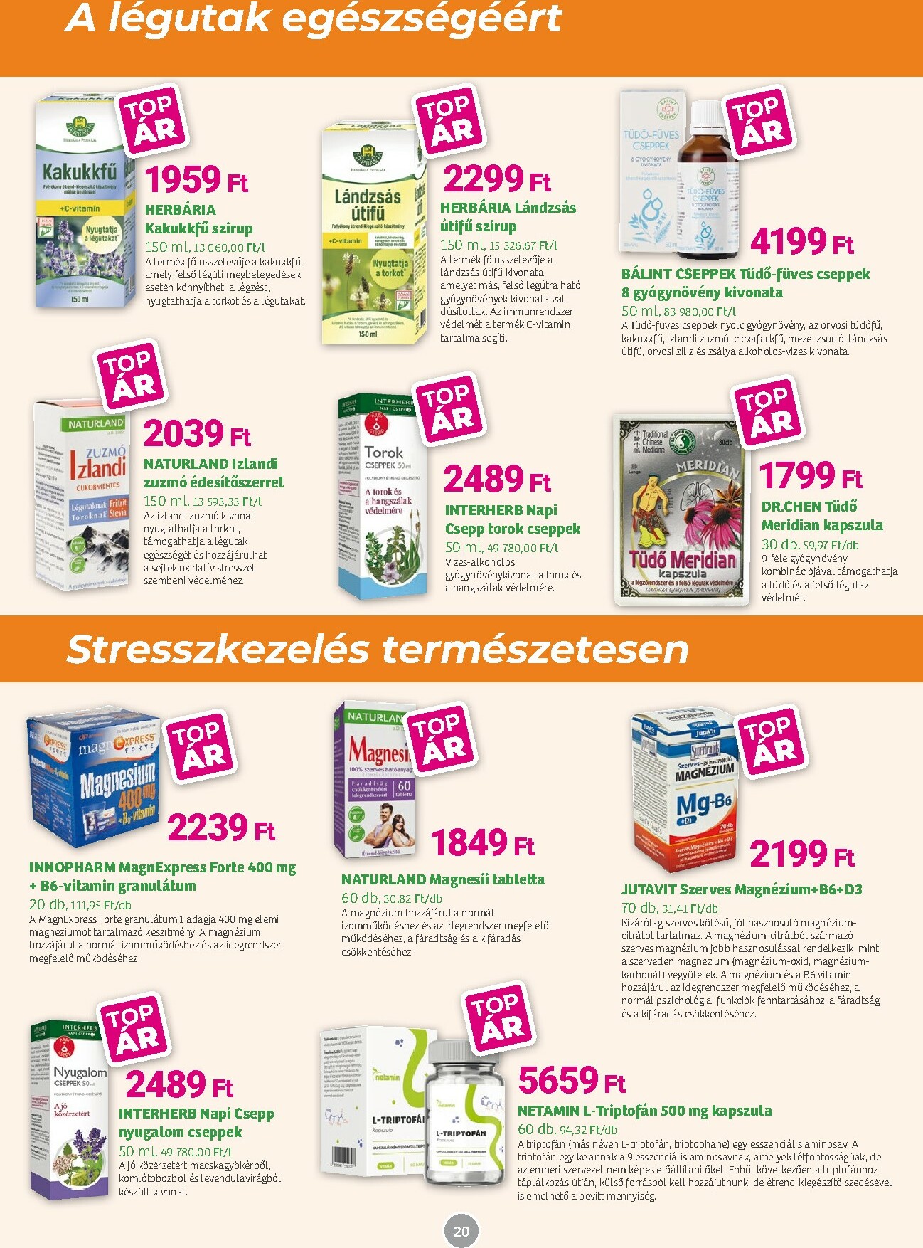 herbahaz - Herbaház akciós újság, érvényes 2026.02.02. - 2026.03.03. - page: 20