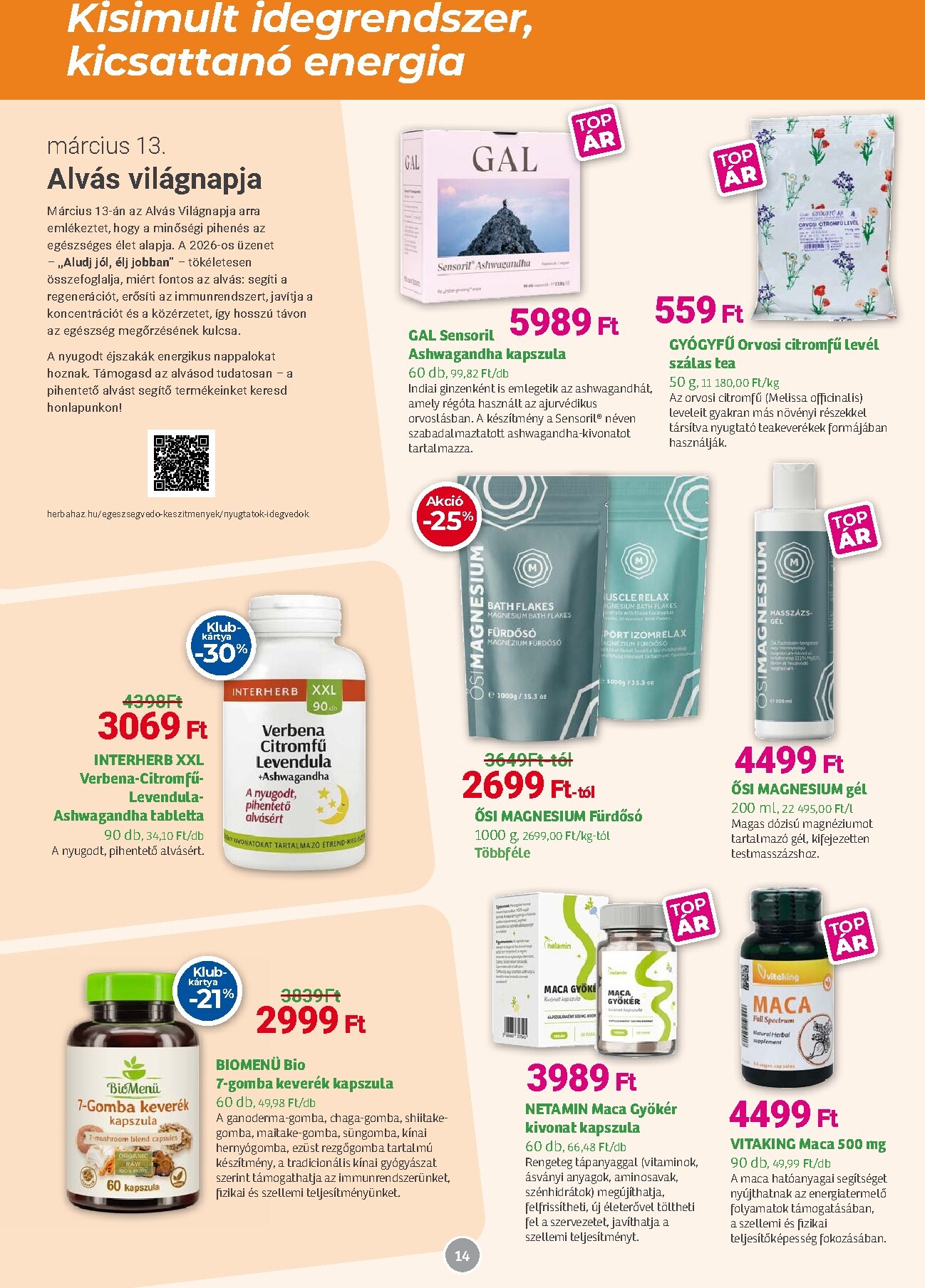 herbahaz - Herbaház akciós újság, érvényes 2026.03.04. - 2026.04.06. - page: 14
