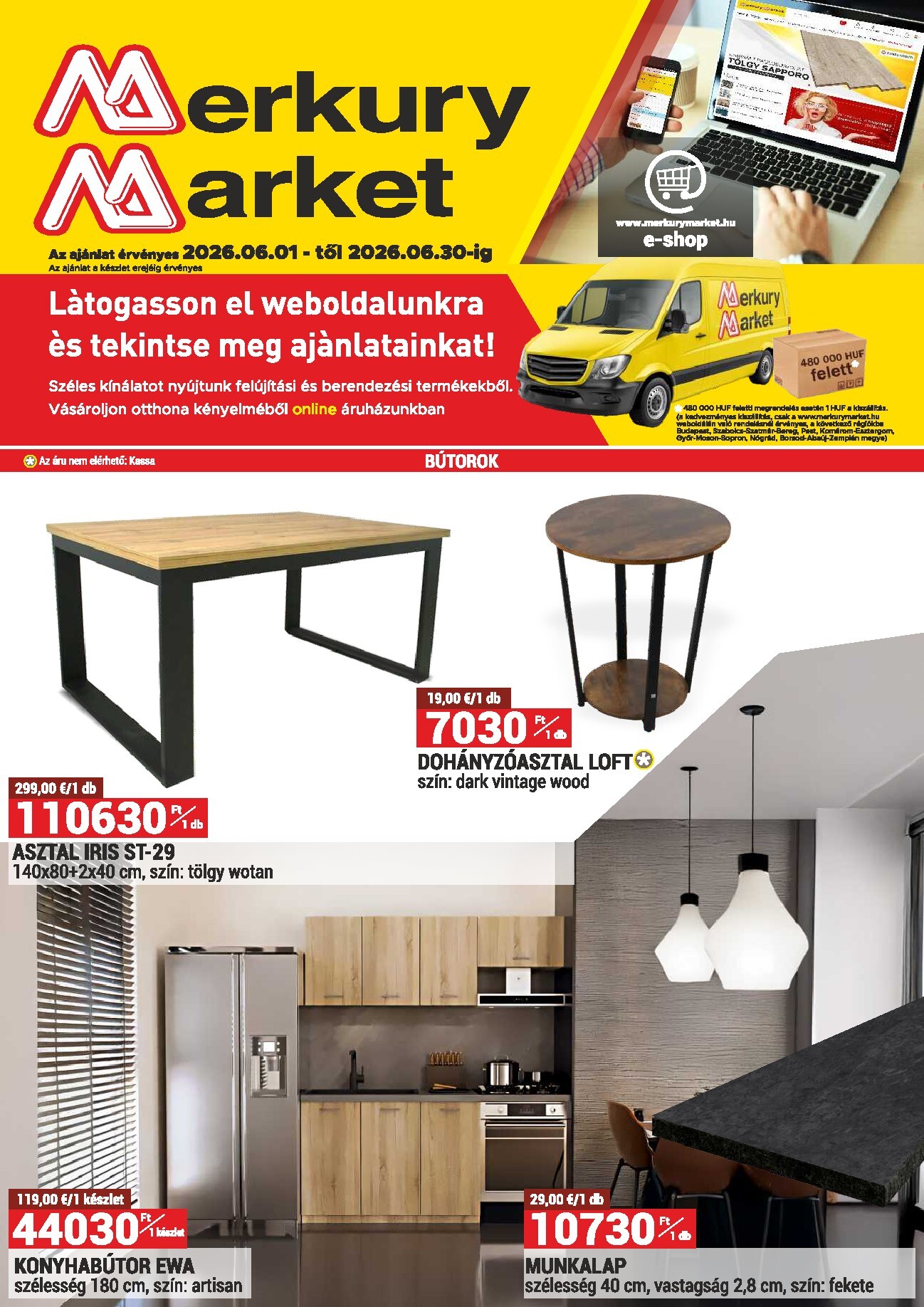 merkury-market - MerkuryMarket hirdetmény a következő hétre hétfőtől 2026.06.01.-tól keddtől 2026.06.30.-ig - page: 1