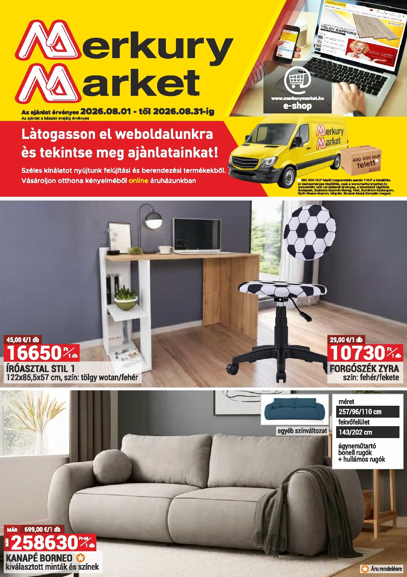 merkury-market - Aktuális MerkuryMarket szórólap érvényes szombattól 2026.08.01.-től hétfőtől 2026.08.31.-ig - page: 1