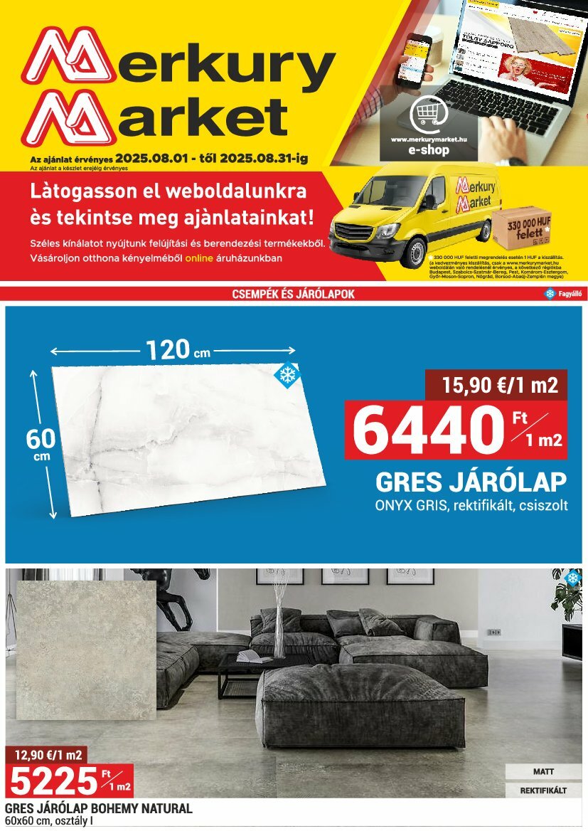 merkury-market - MerkuryMarket akciós újság, érvényes 08.01. - 08.31.
