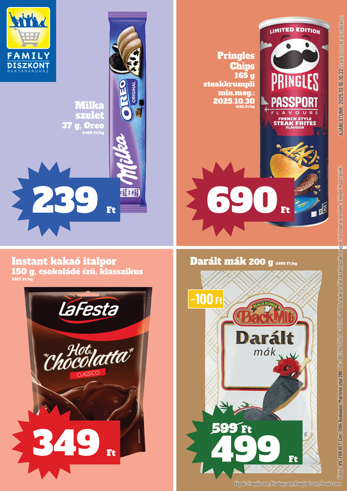 family-diszkont - Family Diszkont akciós újság, érvényes 10.16. - 10.22.