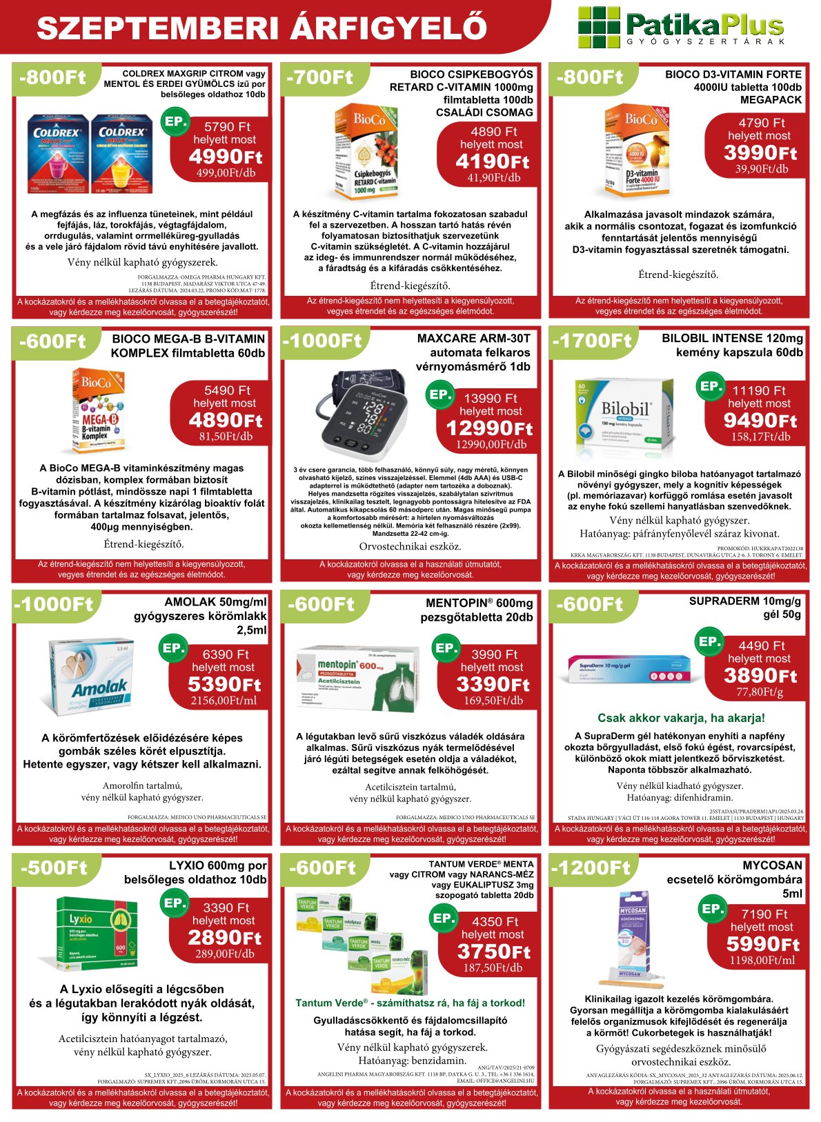 patikaplus - PatikaPlus akciós újság, érvényes 09.01. - 09.30. - page: 7