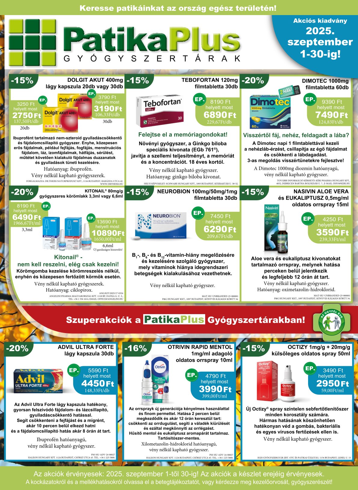 patikaplus - PatikaPlus akciós újság, érvényes 09.01. - 09.30.