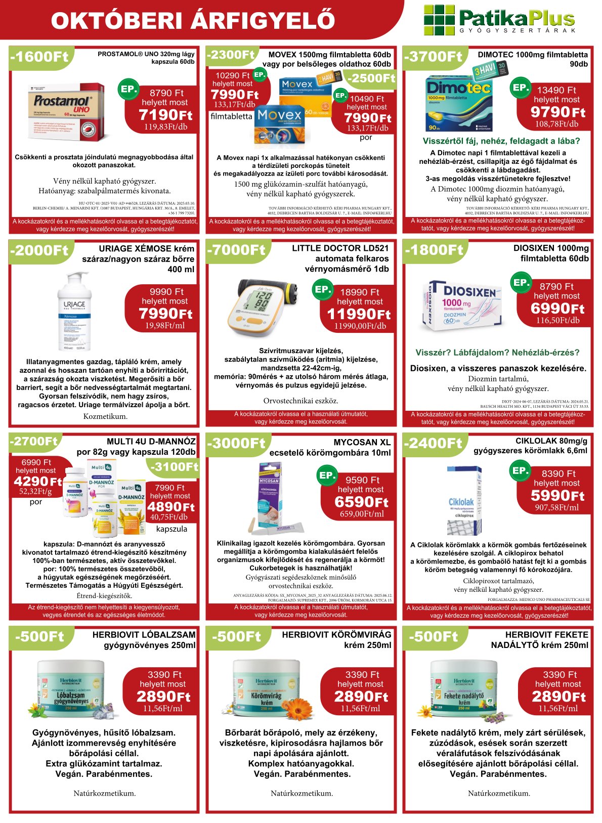 patikaplus - PatikaPlus akciós újság, érvényes 10.01. - 10.31. - page: 7
