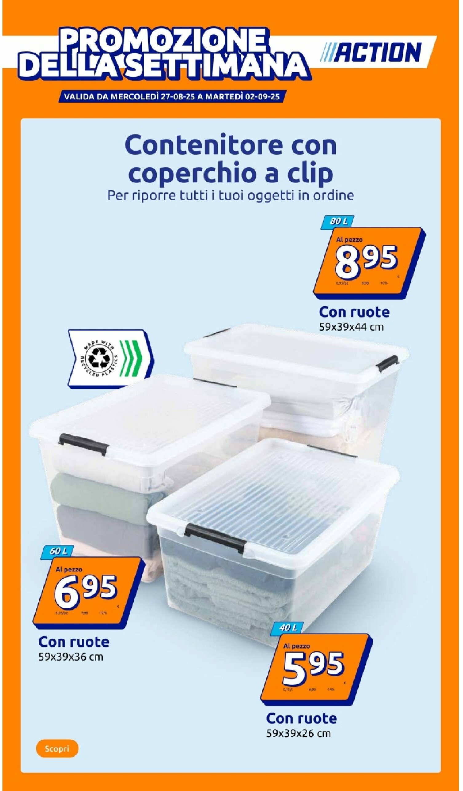 action - Volantino Action valido dal 27/08 al 02/09