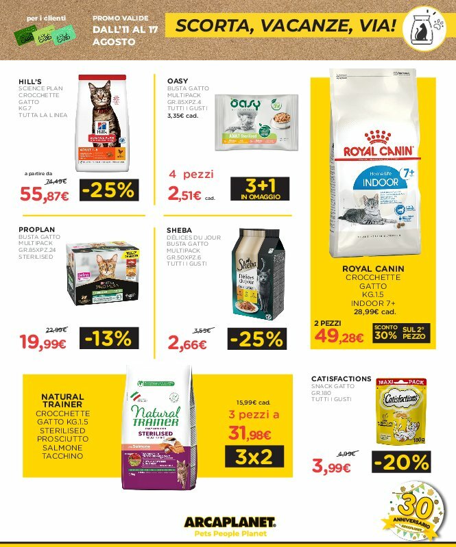 arcaplanet - Volantino Arcaplanet valido dal 11/08 al 17/08 - page: 3