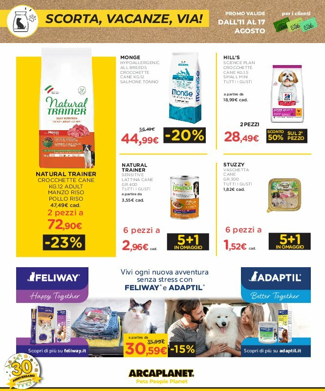 arcaplanet - Volantino Arcaplanet valido dal 11/08 al 17/08 - page: 2